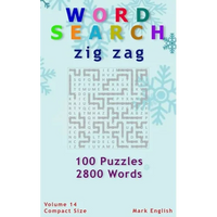 Word Search: Zig Zag, 100 Puzzles, 2800 Words, Volume 14, Compact 5"x8" Size - Paperback