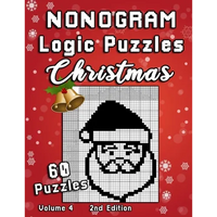 Christmas Nonogram Logic Puzzles: Challenging Chrsitmas Holidays Hanjie puzzle collection with japanese picture riddles. Fun brain teaser for everyone - Paperback