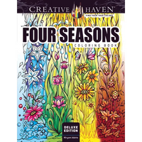 Creative Haven Deluxe Edition Four Seasons Coloring Book - Paperback