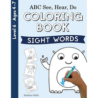 ABC See, Hear, Do Level 6: Coloring Book, Sight Words - Paperback