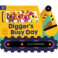Digger's Busy Day: Shaped Board Book - Board Book