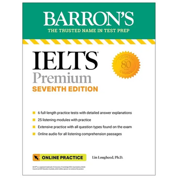 Ielts Premium: 6 Practice Tests + Comprehensive Review + Online Audio, Seventh Edition - Paperback