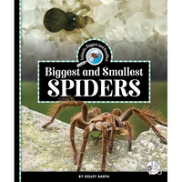 Biggest and Smallest Spiders - Library Binding
