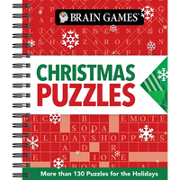 Brain Games - Christmas Puzzles: 120 Mixed Puzzles for the Holidays Volume 2 - Spiral