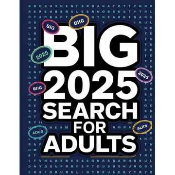 2025 Word Search for Adults Large Print Activity Book: Large Print Word Searches for Adults, Big Activity Book for Adults 2025 - Paperback