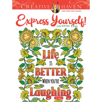 Creative Haven Express Yourself! Coloring Book - Paperback