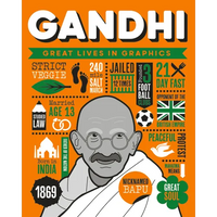 Great Lives in Graphics: Gandhi - Hardcover
