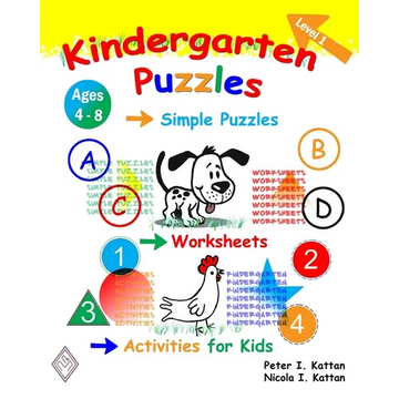 Kindergarten Puzzles - Level 1: Simple Puzzles, Worksheets, and Activities for Kids - Paperback