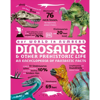 Our World in Numbers Dinosaurs & Other Prehistoric Life: An Encyclopedia of Fantastic Facts - Hardcover