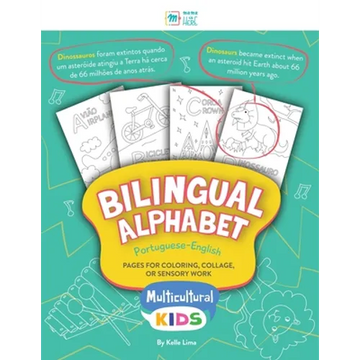 Bilingual Alphabet: Pages for Coloring, Collage, or Sensory Work - Paperback