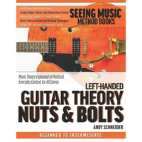 Left-Handed Guitar Theory Nuts & Bolts: Music Theory Explained in Practical, Everyday Context for All Genres - Paperback