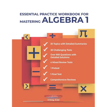 Essential Practice Workbook for Mastering Algebra 1 - Paperback