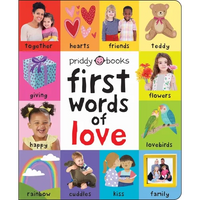 First 100 Words of Love: A Padded Book--Perfect for Little Hands to Hold - Board Book