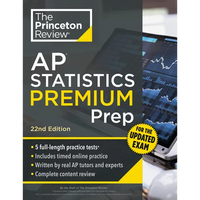 Princeton Review AP Statistics Premium Prep, 22nd Edition: 5 Practice Tests + Digital Practice Online + Content Review - Paperback