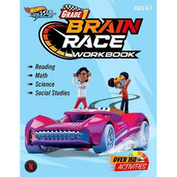 Hot Wheels Brain Race Grade 1 Workbook - Paperback