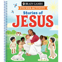 Brain Games - Sticker Activity: Stories of Jesus (for Kids Ages 3-6) - Spiral