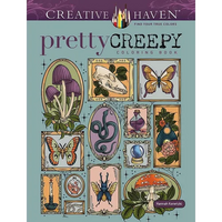 Creative Haven Pretty Creepy Coloring Book - Paperback