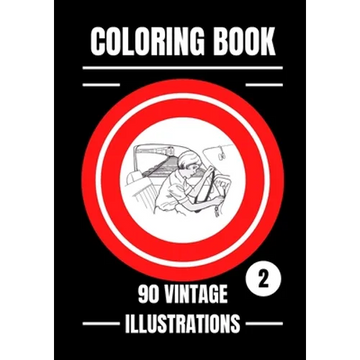 Coloring Book: 90 Vintage Illustrations - Paperback