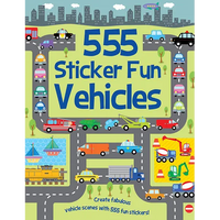 555 Sticker Fun - Vehicles - Paperback