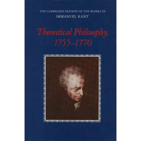 Theoretical Philosophy, 1755 1770 - Paperback