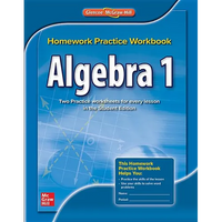 Algebra 1, Homework Practice Workbook - Paperback