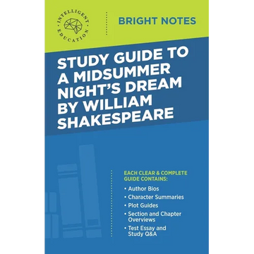 Study Guide to A Midsummer Night's Dream by William Shakespeare - Paperback