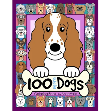 100 More Dogs Coloring Book - Paperback
