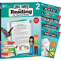 180 Days(tm) Reading, Math, Language, Writing, & Problem Solving for Grade 2: 5-Book Set: Practice, Assess, Diagnose - Paperback